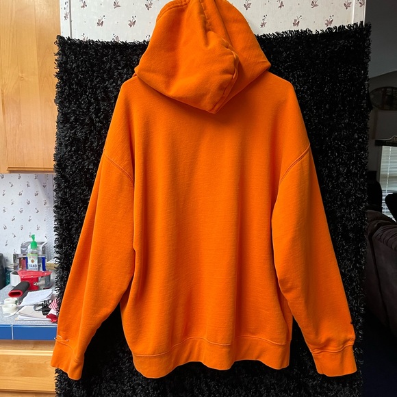 Mens XL SIMPLY FOR SPORTS RUSTIC ORANGE HEAVY ZIP UP HOODIE GREAT CONDITION - Picture 7 of 9